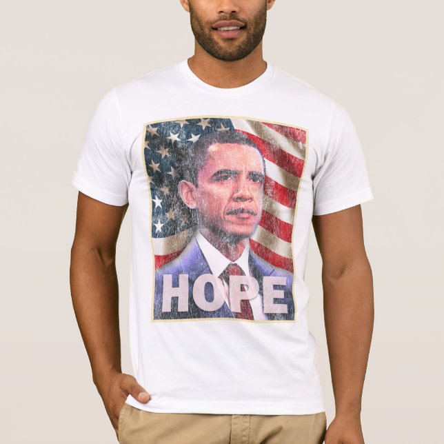 Camiseta ESPERANÇA - Barack Obama 2008 (Frente)