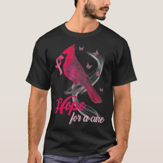 Camiseta Esperança Cardeal Por Uma Consciência Do Cancer Da