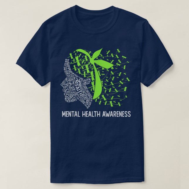 Camiseta Esperança: Combater a Consciência Mental 1698 (Frente do Design)