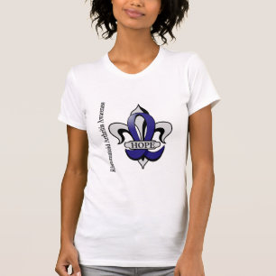 Camiseta Esperança da artrite reumatóide da flor de lis