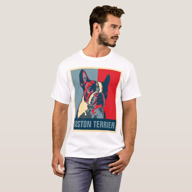 Camiseta Esperança de Boston Terrier inspirada (Frente Completa)