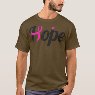 Camiseta Esperança De Consciência Do Cancer Da Mama Para O