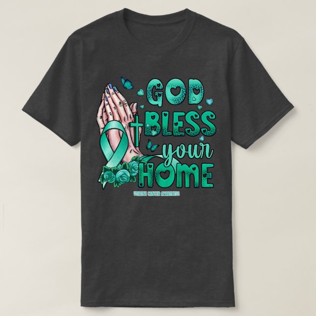 Camiseta Esperança de fé no deus abençoe de Consciência Ute (Frente do Design)