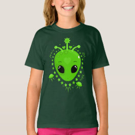 Camiseta Esperança de Paz Amor Alien Cute Kawaii