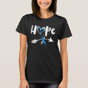 Camiseta Esperança Diabetes Cinza consciência Blue Ribbon M