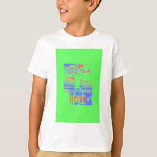 Camiseta Esperança dos EUA: Neon Lemon & Orange Art