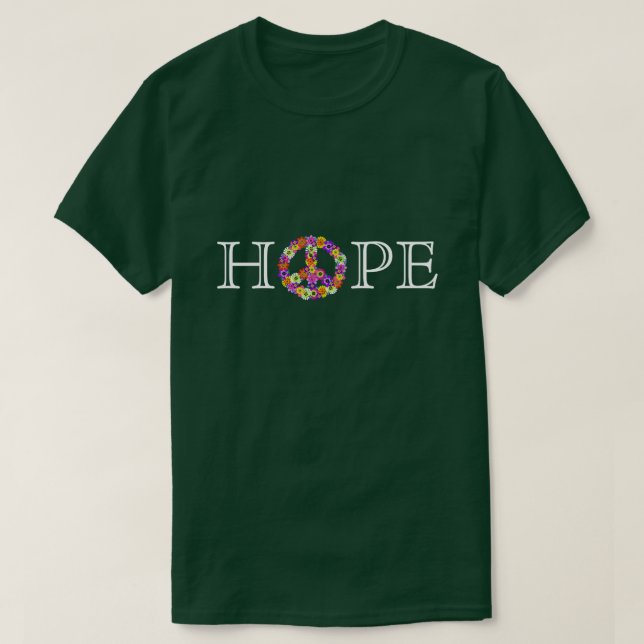 Camiseta Esperança e paz (Frente do Design)
