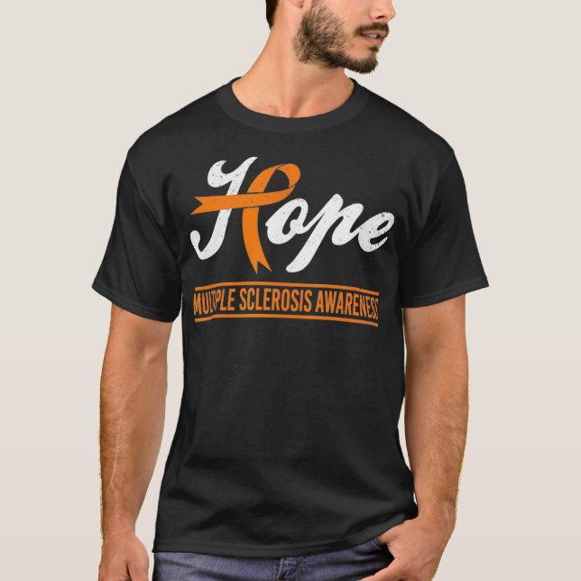 Camiseta Esperança Esclerose Múltipla Má Consciencialização (Frente)