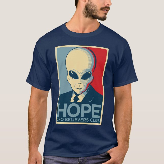 Camiseta Esperança estrangeira - CLUBE dos CRENTES do UFO (Frente)