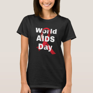 Camiseta Esperança HIV Fita Vermelha Conscientização sobre 
