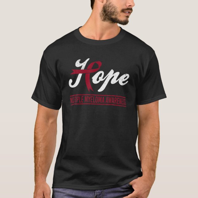 Camiseta Esperança Múltiplos Mielomas Sensibilização Borgon (Frente)