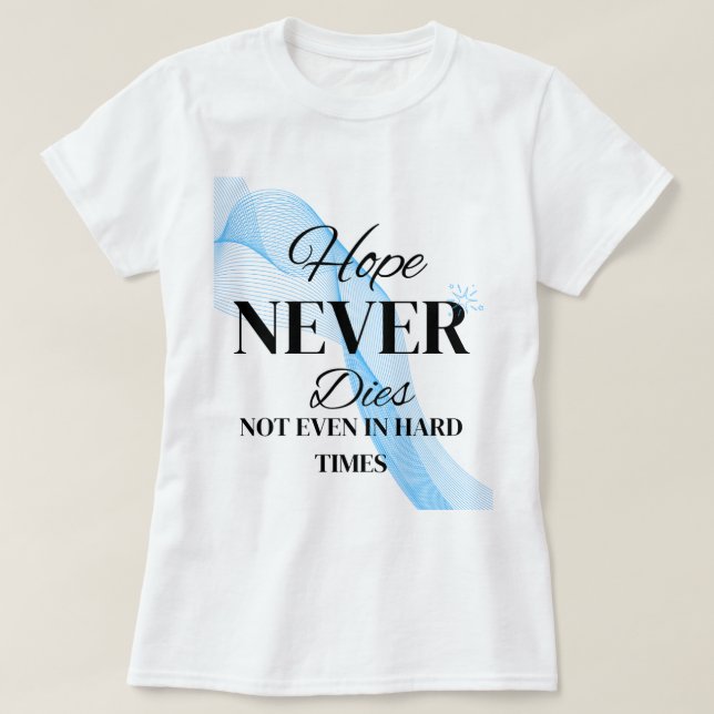 Camiseta Esperança Nunca Morre (Frente do Design)