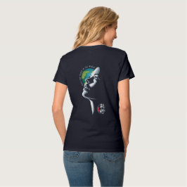 Camiseta Esperança para a paz mundial | Mulheres do colo V