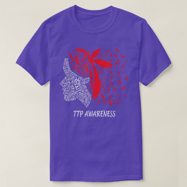 Camiseta Esperança para combater a consciência do TTP (Frente do Design)