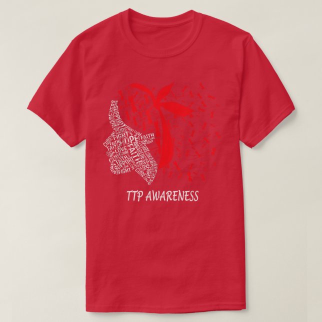 Camiseta Esperança para combater a consciência do TTP (Frente do Design)