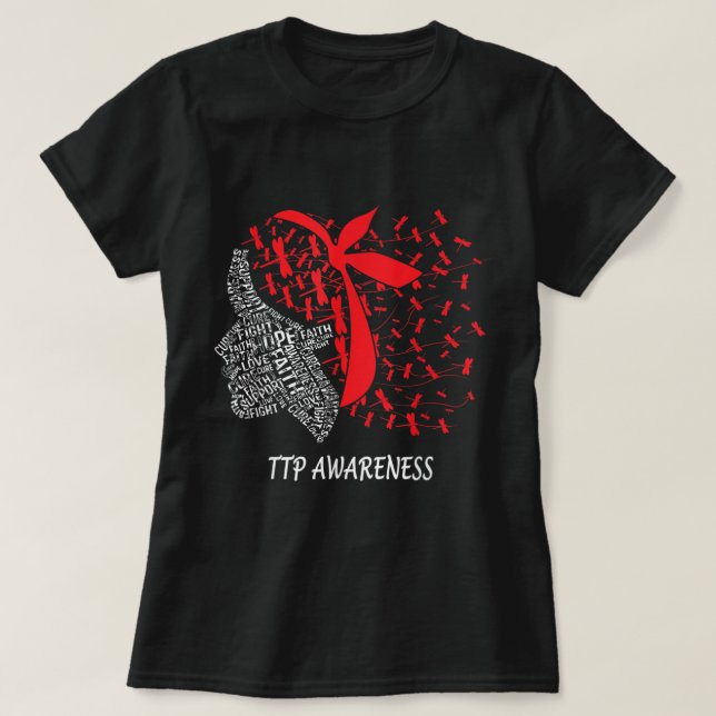 Camiseta Esperança para combater a consciência do TTP (Frente do Design)