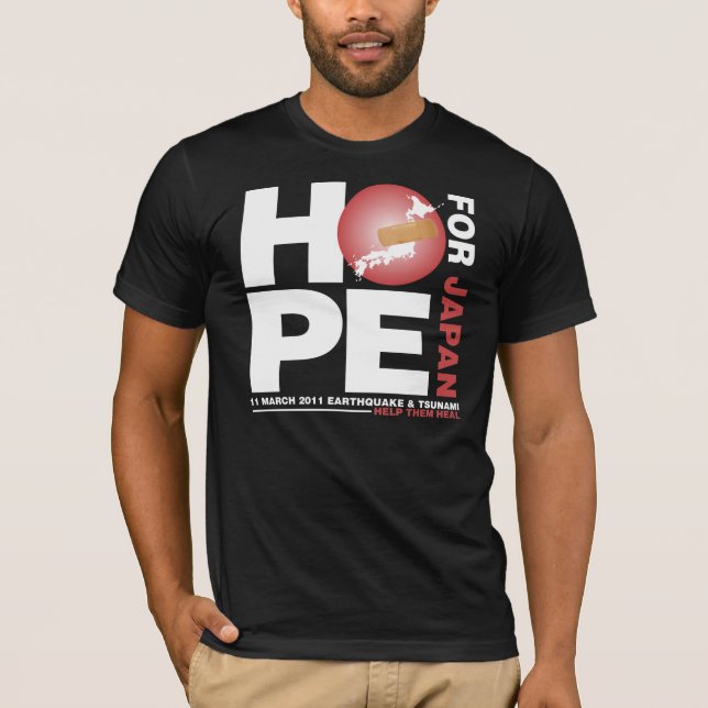 CAMISETA ESPERANÇA PARA JAPÃO - AJUDE-OS A CURAR (A (Frente)