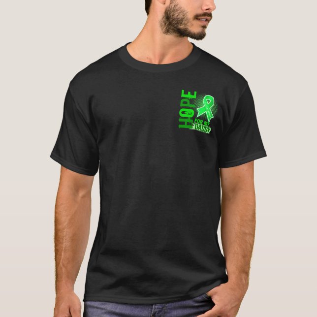 Camiseta Esperança para meu linfoma do pai (Frente)