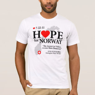 Camiseta Esperança para Noruega