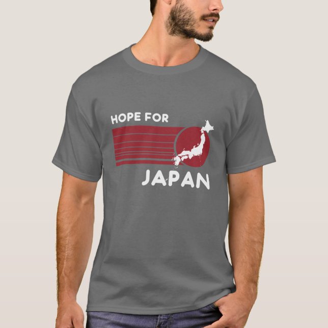 Camiseta Esperança para o t-shirt de Japão (Frente)