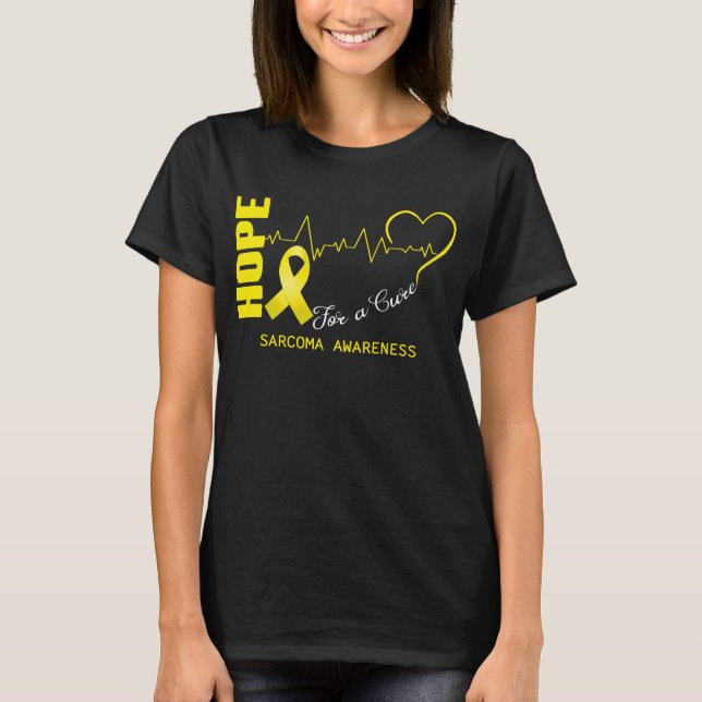 Camiseta Esperança Para Uma Consciência De Sarcoma (Frente)