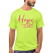 Esperança por Deus Neon Yellow Cote Womens