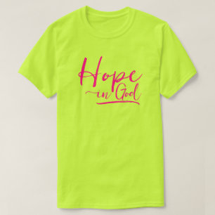Camiseta Esperança por Deus Neon Yellow Cote Womens