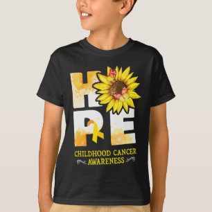 Camiseta Esperança que as flores de conscientização do Canc