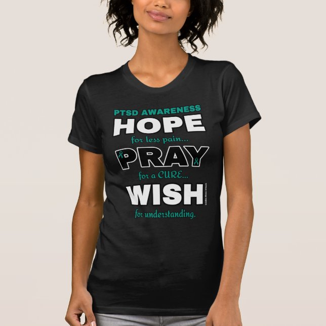 Camiseta Esperança Reze Desejo...PTSD (Frente)