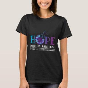 Camiseta Esperança Segure a Dor Acaba Conscientização sobre