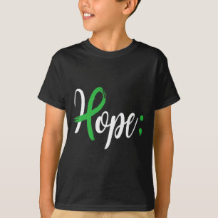 Camiseta Esperança Semicolon Mental Saúde Consciência Menta