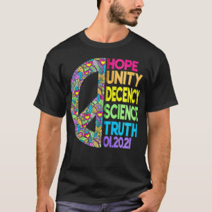 CAMISETA ESPERANÇA UNIDADE DECENCY SCIENCE VERDADE IGUALDAD