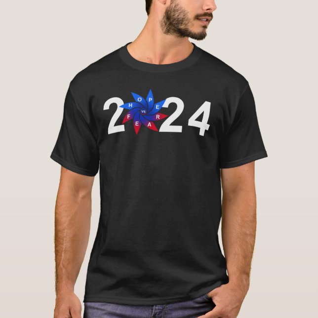 Camiseta ESPERANÇA vs MEDO - Eleições 2024 (Frente)