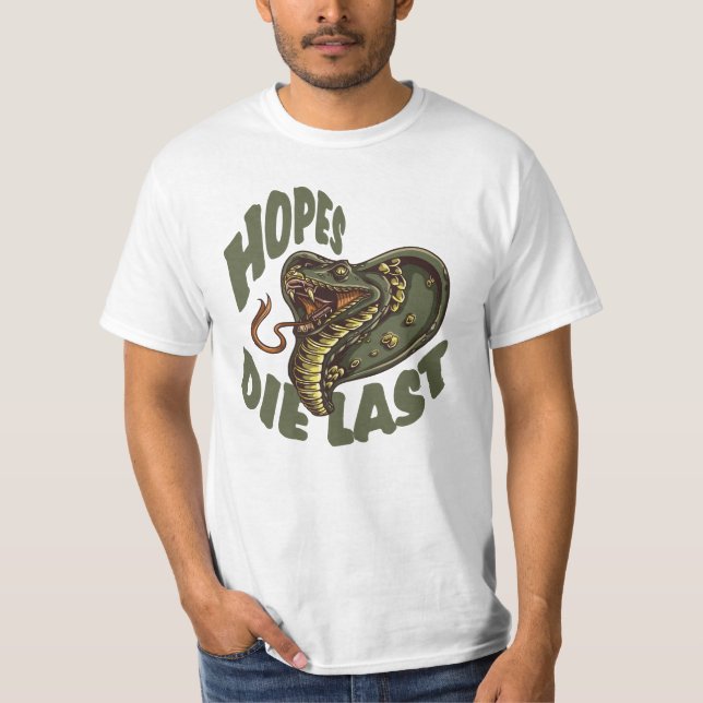 Camiseta Esperanças morrem por último - COBRA COBRA (Frente)