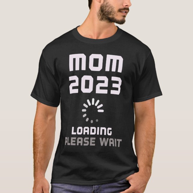 Camiseta Esperando Mãe Bebê Carregando 2023 Grávida Pr (Frente)