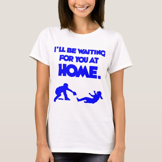Camiseta Esperando o, azul (Frente)