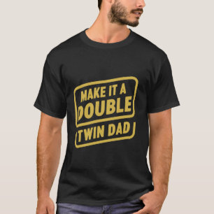 Camiseta Esperando o lançamento do bebê dos gêmeos faça do