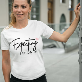 Camiseta Esperando Patronum Mãe Presente E Mulheres Gravide