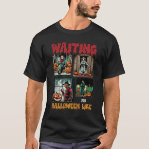 Camiseta Esperando pelo Halloween como Assassinos Filme de