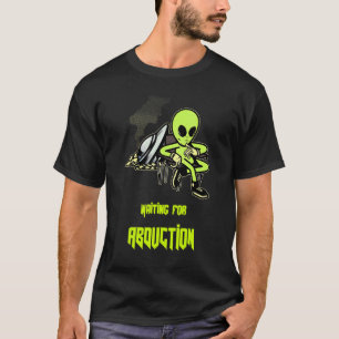 Camiseta Esperando Por Rapto De Saucer Voador Ufo Astronaut