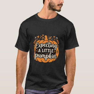 Camiseta Esperando um Pequeno Desenho de Halloween de Abóbo