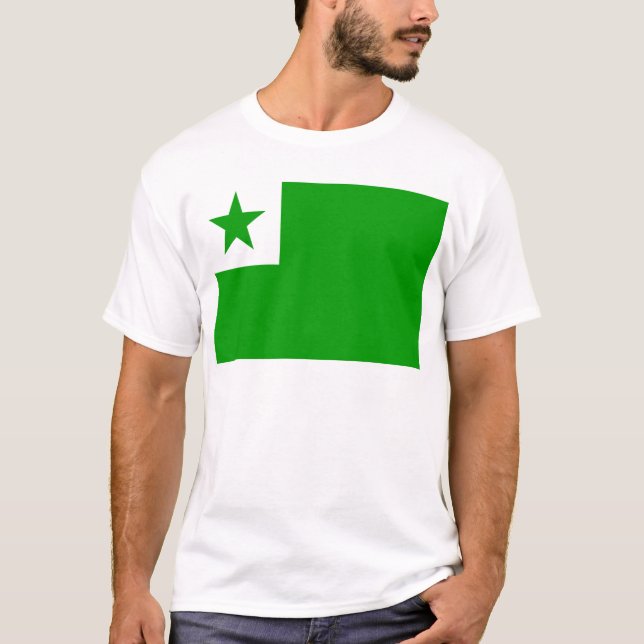 Camiseta Esperanto-Bandeira (Frente)