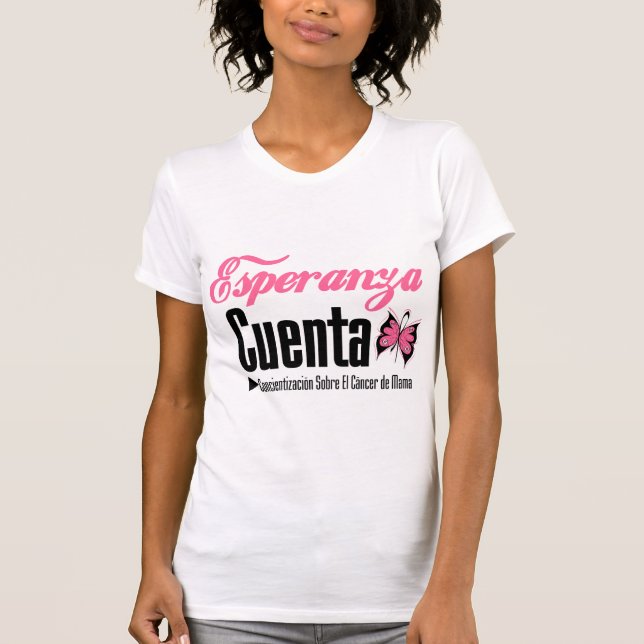 Camiseta Esperanza Cueta - Cancer De Mama (Frente)