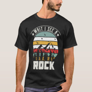 Camiseta Espere, Eu Vejo Rock Geologista Rockbound Collecto