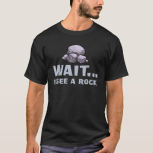Camiseta Espere, eu vejo um Geólogo do Rock Gift Miner
