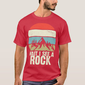 Camiseta ESPERE Eu Vejo Um Presente De Retrô De Geologia Mi