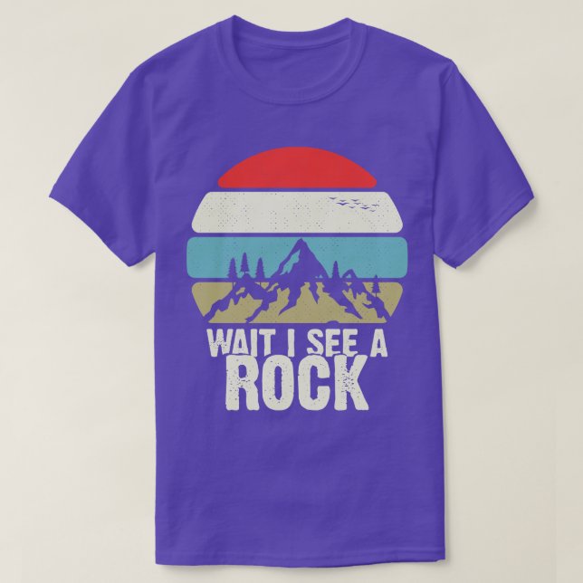 Camiseta ESPERE Eu Vejo Um Presente De Retrô De Geologia Mi (Frente do Design)