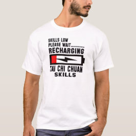 Camiseta Espere por favor recarregando habilidades de Chuan