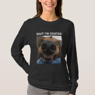 Camiseta Espere, sou o humor do Cachorro Goated Meme