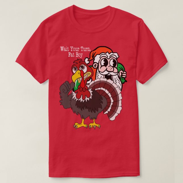 Camiseta Espere Sua Vez, Garoto Gordo (Frente do Design)